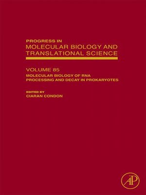 cover image of Molecular Biology of RNA Processing and Decay in Prokaryotes